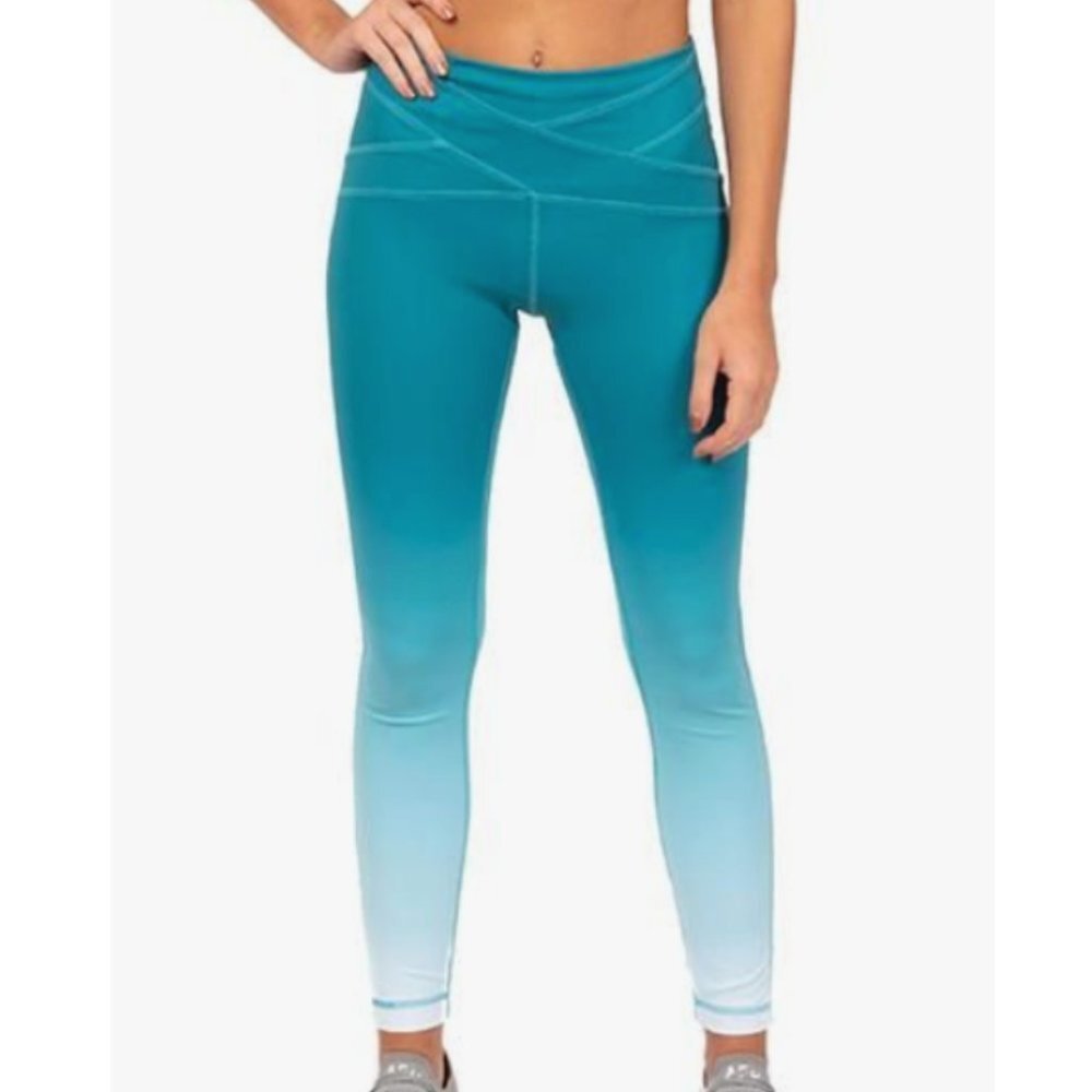 VITA LA x ANNA VICTORIA teal ombré leggings S